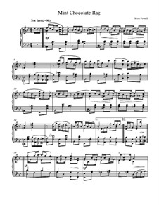 Mint Chocolate Rag (for Solo Piano): Mint Chocolate Rag (for Solo Piano) by Mr. Scott Powell