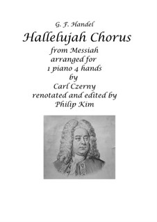 Piano version: Version four hands by Georg Friedrich Händel