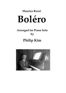 Bolero, M.81: For piano by Maurice Ravel