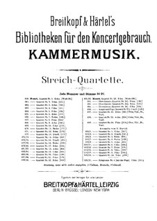 String Quartet No.3 in G Major, K.156: Cello part by Wolfgang Amadeus Mozart