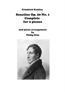 Three Sonatinas for Piano, Op.20: Sonatine No.1, for two pianos by Friedrich Kuhlau