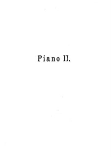 Tamara: Movement II, for two pianos four hands by Mily Balakirev