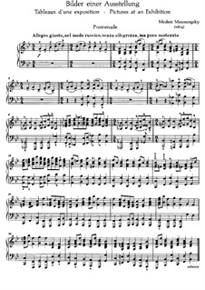 Complete Cycle: For piano by Modest Mussorgsky