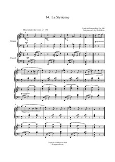 No.14 La Styrienne (Styrian Dance): For two pianos by Johann Friedrich Burgmüller