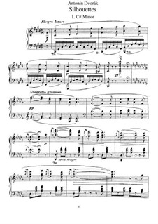 Silhouettes, B.32 Op.8: Complete set by Antonín Dvořák