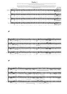 Psalm 1 for Choir (SATB), MVWV 1265: Psalm 1 for Choir (SATB) by Maurice Verheul