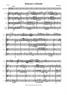 Romance and Rondo for Doublebass and Orchestra: Score and parts by Franz Keyper