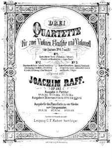 String Quartet No.8 in C Major, Op.192 No.3: Violin II part by Joseph Joachim Raff