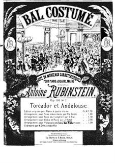 Bal costumé, Op.103: No.7 Toréador et Espagnole by Anton Rubinstein