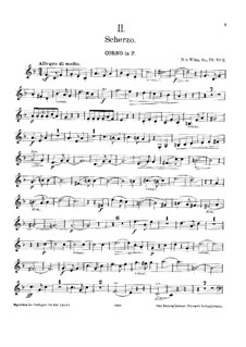 Scherzo for French Horn and Piano, Op.79 No.2: Solo part by Nicolai von Wilm