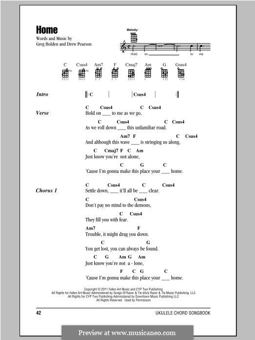 Home by G. Holden, D. Pearson - sheet music on MusicaNeo