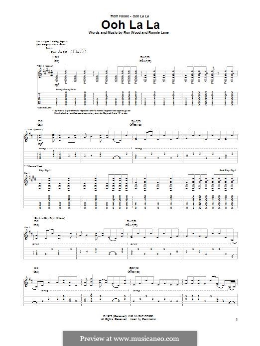 Ooh La La (Faces): For guitar with tab by Ron Wood, Ronnie Lane