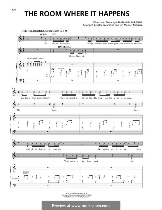 The Room Where It Happens From Hamilton By L Miranda On Musicaneo The Room Where It Happens From Hamilton By L Miranda On Musicaneo
