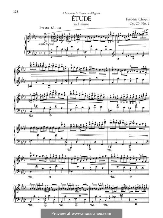 No.2 in F Minor: For piano by Frédéric Chopin