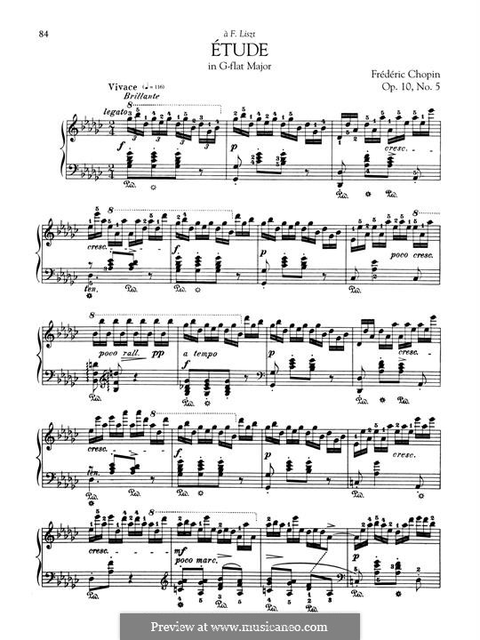 No.5 in G Flat Major: For piano by Frédéric Chopin