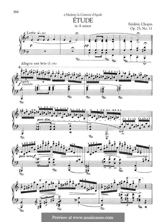 No.11 in A Minor: For piano by Frédéric Chopin