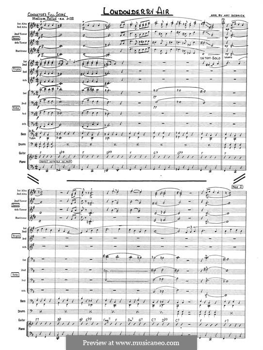 Jazz Ensemble version: Full score by folklore