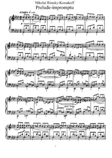 Two Pieces, Op.38: No.1 Prelude-impromptu by Nikolai Rimsky-Korsakov