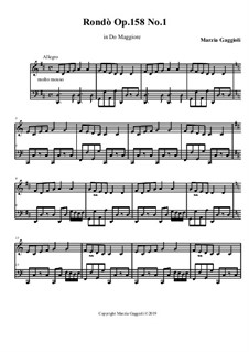 Rondò No.1 in Do Maggiore, Op.158: Rondò No.1 in Do Maggiore by Marzia Gaggioli