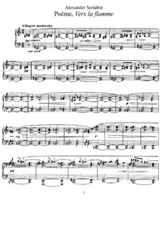 Vers la flamme (Toward the Flame), Op.72: For piano by Alexander Scriabin