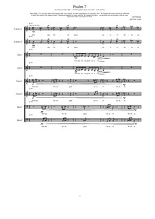 Psalm 7 for Choir (2S2A2T2B), MVWV 1269: Psalm 7 for Choir (2S2A2T2B) by Maurice Verheul