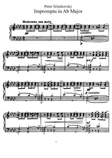 Impromptu in A Flat Major, TH 147: For piano by Pyotr Tchaikovsky
