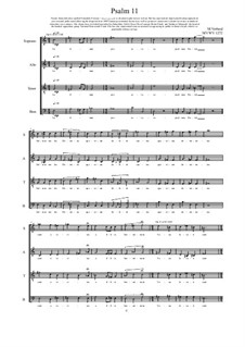 Psalm 11 No.2 for Choir (SATB), MVWV 1272: Psalm 11 No.2 for Choir (SATB) by Maurice Verheul