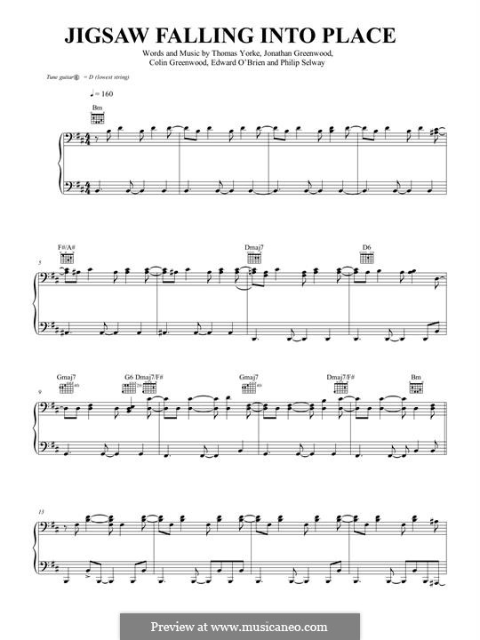 Jigsaw Falling Into Place (Radiohead) by C. Greenwood, E. O'Brien
