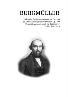 Complete set: For two pianos by Johann Friedrich Burgmüller