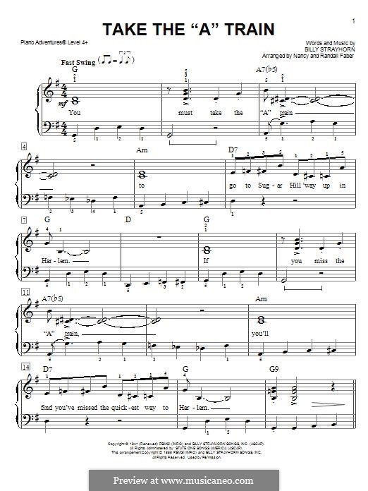 Take The A Train Duke Ellington By B Strayhorn On Musicaneo Take The A Train Duke Ellington By B Strayhorn On Musicaneo