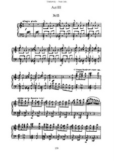 Fragments: Acts III-IV, for piano by Pyotr Tchaikovsky