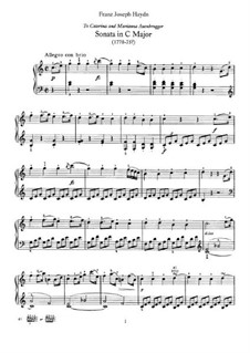 Sonata for Piano No.48 in C Major, Hob.XVI/35: For a single performer by Joseph Haydn