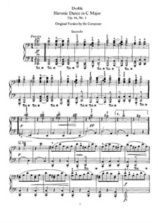 No.1 Furiant: For piano four hands by Antonín Dvořák
