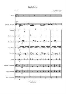 Kokoleoko (for Orff Ensemble): Kokoleoko (for Orff Ensemble) by folklore