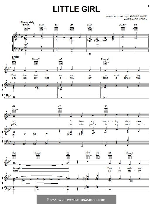 Little Girl: For voice and piano (or guitar) by Francis Henry, Madeline Hyde