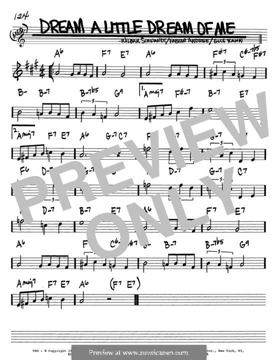 Dream a Little Dream of Me: For guitar by Fabian Andre, Wilbur Schwandt