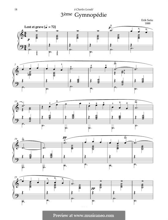 Gymnopédies: No.3 by Erik Satie