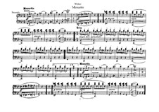 Six Easy Pieces for Piano Four Hands, J.9–14 Op.3: No.3 Menuetto by Carl Maria von Weber