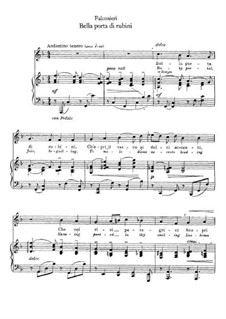Bella porta di rubini: For voice and piano by Andrea Falconieri