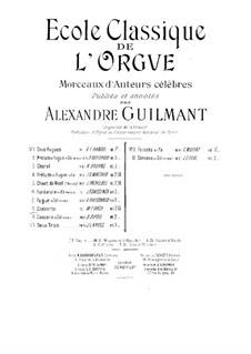 Concerto for Organ in D Minor, BWV 596: For a single performer by Johann Sebastian Bach
