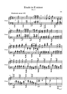 Etude in E minor, Op.2668: Etude in E minor by Qkj