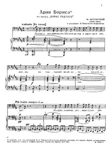 Monologue 'I have Attained Power': For voice and piano by Modest Mussorgsky