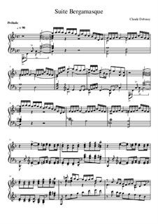 Complete Suite: For piano by Claude Debussy
