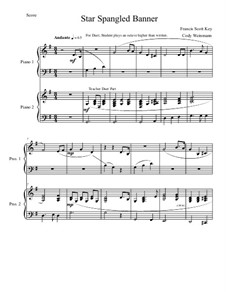 Piano version: For four hands by John Stafford Smith