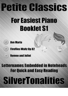 Petite Classics for Easiest Piano Booklet S1: Petite Classics for Easiest Piano Booklet S1 by Franz Schubert, Johann Strauss (Sohn), Pyotr Tchaikovsky
