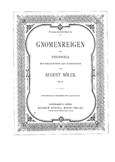 Dance of the Gnomes, Op.90: Cello part by August Nölck