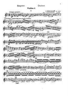 Four String Quartets, Op.33: Quartet No.2 by Nikolai Myaskovsky