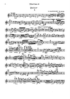 Four String Quartets, Op.33: Quartet No.3 by Nikolai Myaskovsky