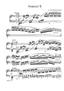 Complete Concerto: Version for piano by Ludwig van Beethoven