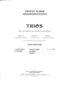 Trio on Themes from 'Samson and Delilah' by C. Saint-Saëns: Full score by Richard Ernest Alder